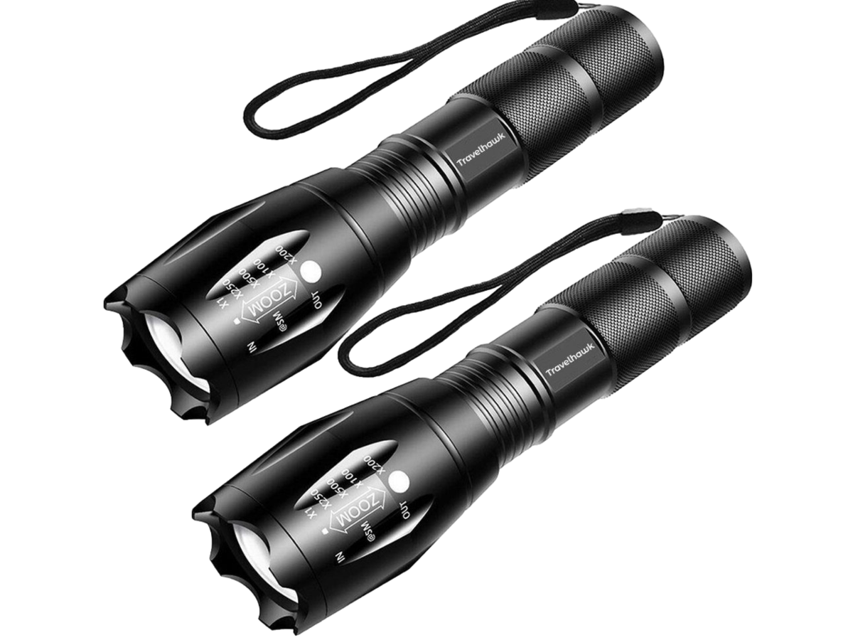 Docooler 9 Volt LED-zaklamp, torch/Blocklite, zaklamp, campinglicht, compact, ultra helder, 4 stuks