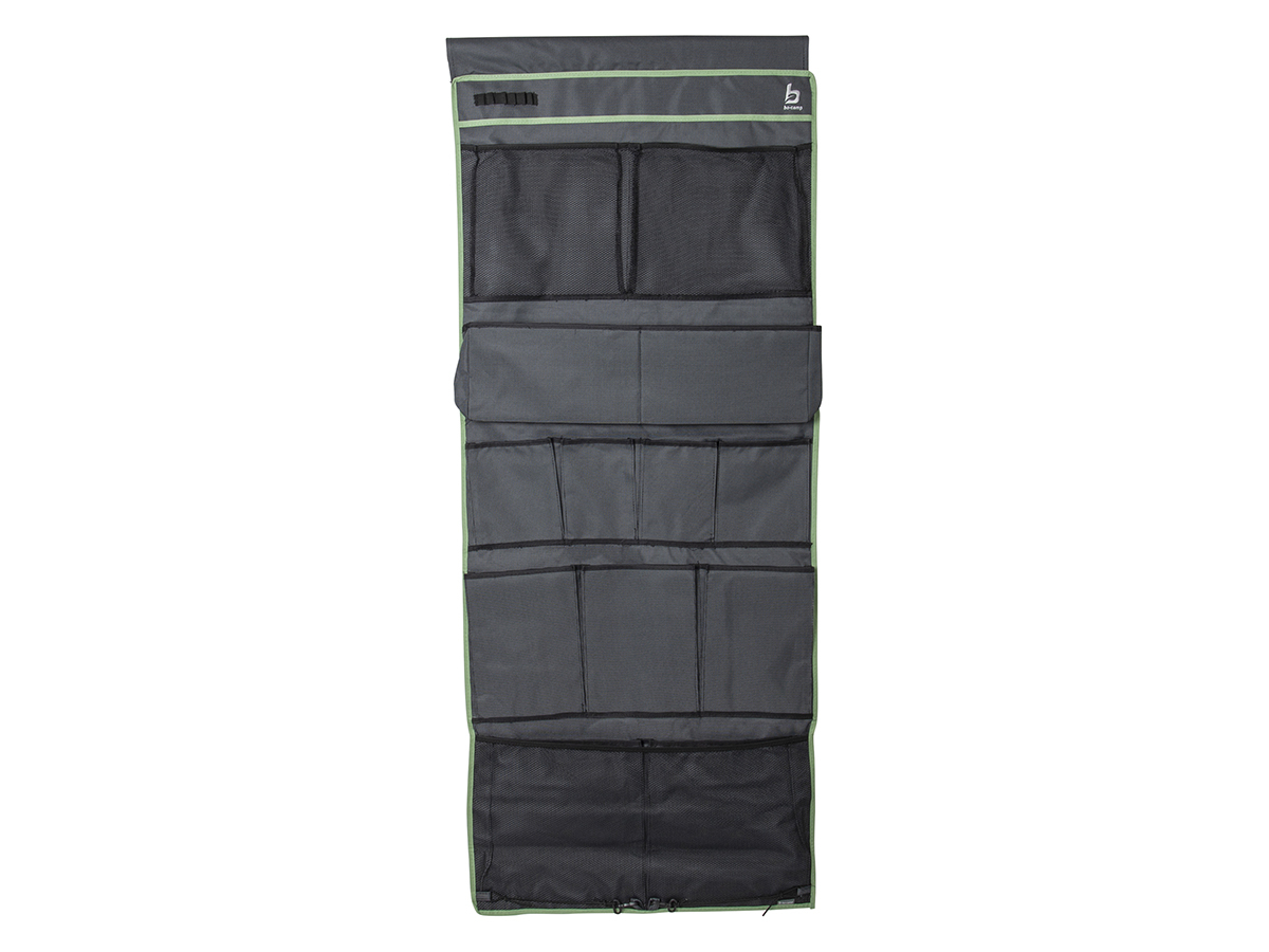 Vilten Hangorganizer Met Haken - Ruimtebesparende Deur- En Muurorganizer In Grijs Voor Camper, Kast En Thuis